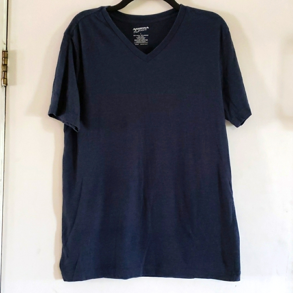 Blue V Neck Shirt